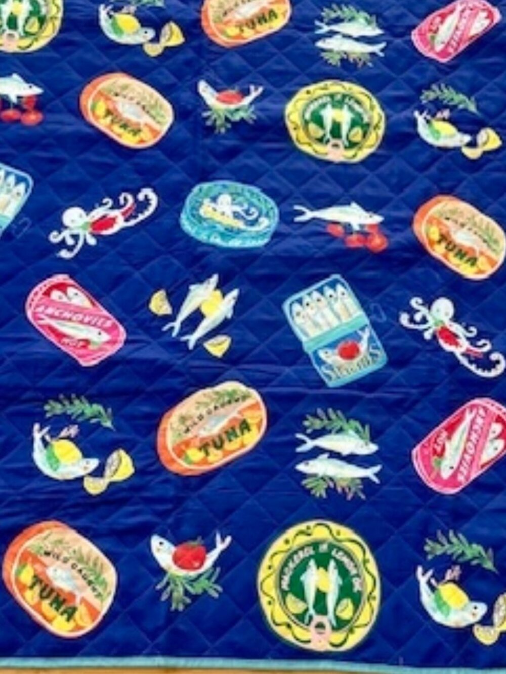Tinned-Fish Themed Roll Up Picnic Blanket - Picture 10 of 13
